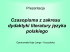 Czasopisma z zakresu dydaktyki literatury języka polskiego Czasopisma z zakresu dydaktyki literatury języka polskiego